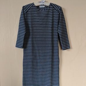 Taylor Stitch midi form-fitting striped dress